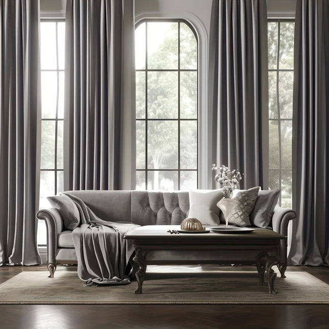 Luxury Wrinkle FREE Faux Suede Curtain