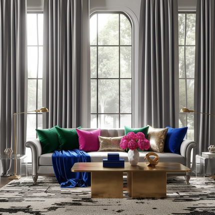 Luxury Wrinkle FREE Faux Suede Curtain