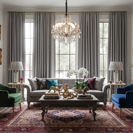 Luxury Wrinkle FREE Faux Suede Curtain