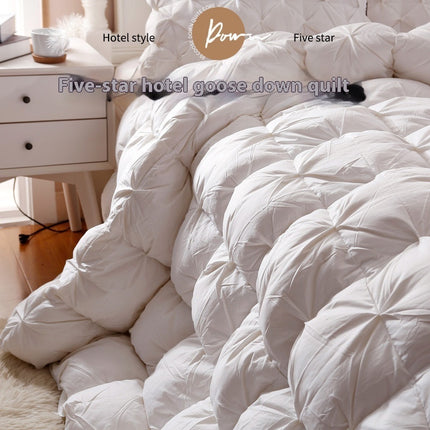Peekaboo Studio Twisted Cotton Goose Down Duvet Insert - Thick & Warm