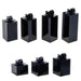 7-Piece Acrylic Ring Display Stand Set with Varying Heights for Jewelry Showcase and Photography