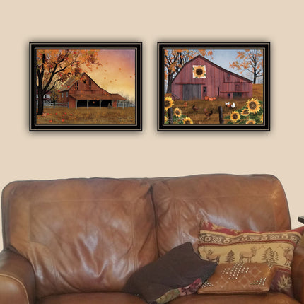 Billy Jacobs 2-Piece Apple Picking Time Sunflower Quilt Wall Art Set