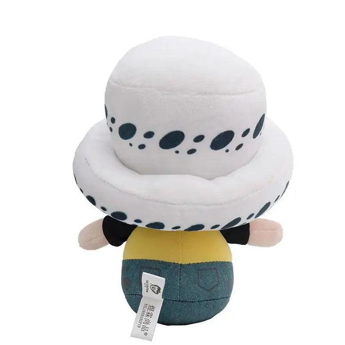 Anime Character Plush Toy Set - 25CM Luffy, Chopper, Ace & Law Figures Bundle