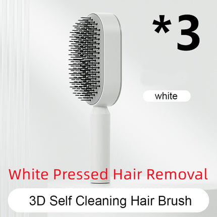 Self Cleaning Hair Brush For Women One-key Cleaning Hair Loss Airbag M