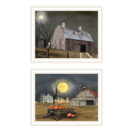 Billy Jacobs 2-Piece Autumn Moonlit Nights Wall Art Set, Framed