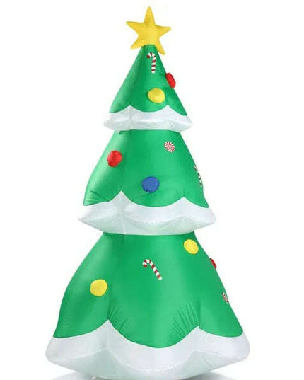 6.9 FT Lighted Christmas Inflatable Decoration, Inflatable Christmas Tree