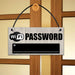 Wooden WiFi Password Board with Modern Elegance
