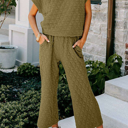 Sage Green Quilted Co-Ord Set - Chic Comfort for Modern Fashion