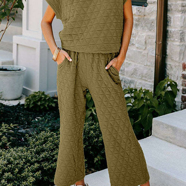 Sage Green Quilted Co-Ord Set - Chic Comfort for Modern Fashion