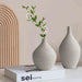 Nordic Elegance Ceramic Vase: Stylish Home Decor and Gift Option