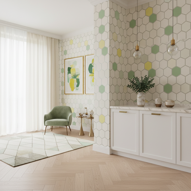 Peekaboo Studio Modern Minimalist Deerskin Wallpaper - Durable & Styli