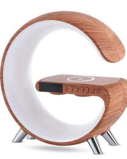 New Intelligent G Shaped LED Lamp Bluetooth Speake Wireless Charger Atmosphere Lamp App Control For Bedroom Home Decor
