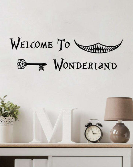 Enchanting Alice in Wonderland Wall Decal for Stylish Home Makeover