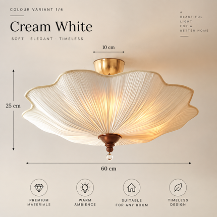 Retro Lotus-Leaf Fabric Ceiling Light — Eye-Protection Pendant for Living Room, Bedroom & Restaurant Pendant Light Fixtures retro-lotus-leaf-shape-white-fabric-ceiling-lights-french-living-room-bedroom-restaurant-tea-house-eye-protection-hanging-lamps Home & Garden > Lighting > Ceiling Lights & Fans > Ceiling Lights