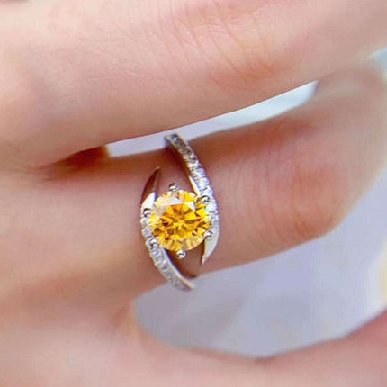 Elegant Lab-Created Diamond Ring Set with Dazzling Accents