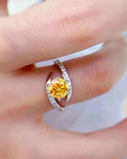 Elegant Lab-Created Diamond Ring Set with Dazzling Accents