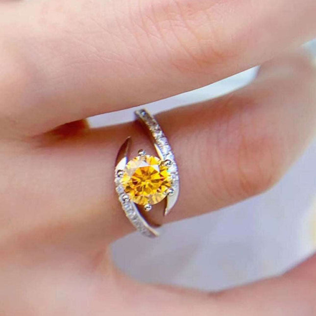 Elegant Lab-Created Diamond Ring Set with Dazzling Accents