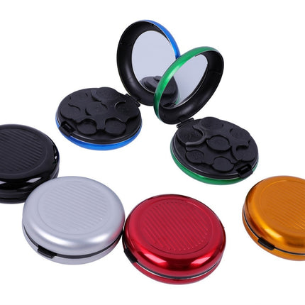 Peekaboo Studio Portable Euro Coin Storage Box with Built-in Mirror