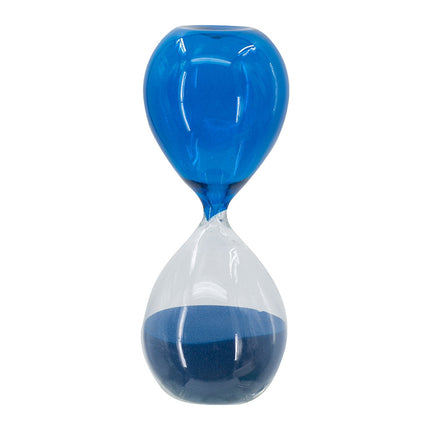 Room and Decor 5x14" Hourglass Timer, 60-Minute, Blue Glass Design