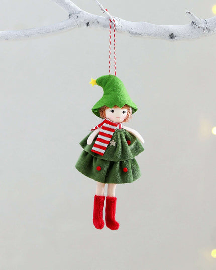 Christmas Cake Dress Girl Doll Angel Pendant