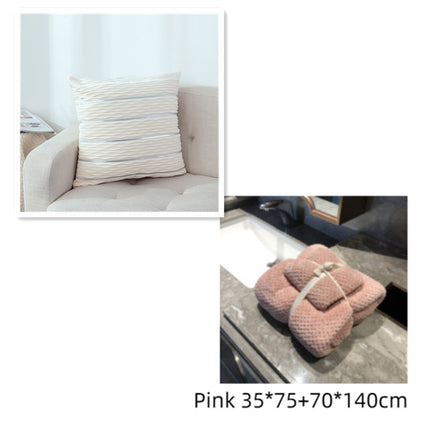 Simple Luxury Striped Velvet Pillow Cover Pillow Cushion Cover Pillow