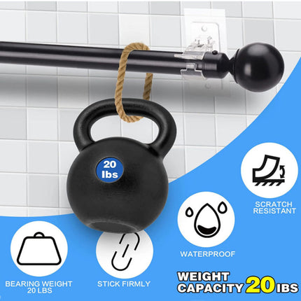 No Drilling Curtain Rod Bracket