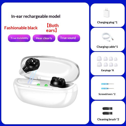 Rechargeable BTE Hearing Amplifier — Single or Bilateral Pair | Très Elite