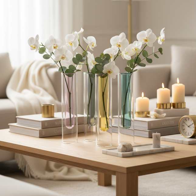 Nordic Double Layer Stained Glass Geometric Vase Lake Green Vases nordic-double-layer-stained-glass-vase Home Décor›Decorative Accents›Planters, Pots & Vases›Vases