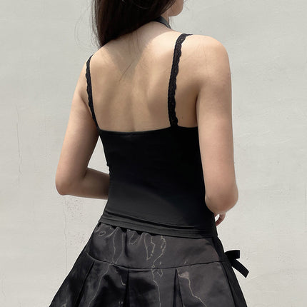 Peekaboo Studio Women's Backless Dark Style Top - Elegant Design, Vers