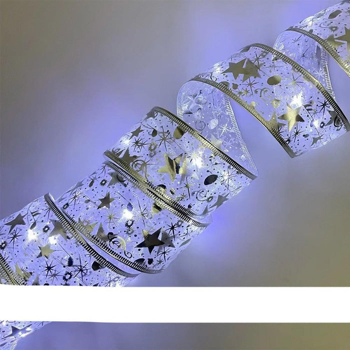Enchanted Silk Ribbon Fairy Lights for a Magical Christmas Glow