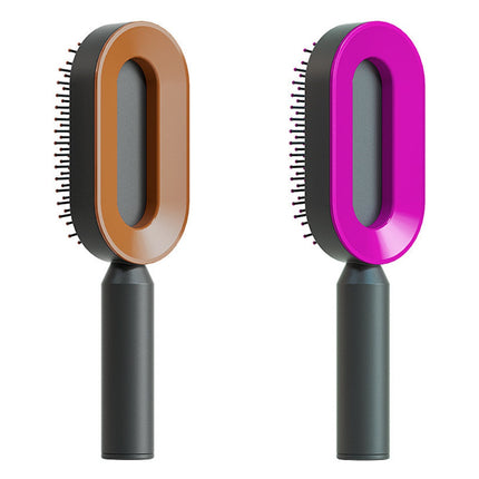 Self Cleaning Hair Brush For Women One-key Cleaning Hair Loss Airbag M