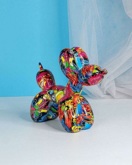 Playful Elegance: Vibrant Balloon Dog Resin Sculptures for Stylish Home Decor