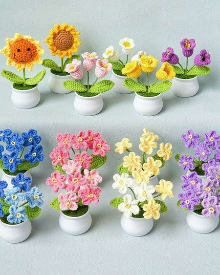 Handcrafted Korean Wool Sunflower Arrangement for Chic Home Elegance