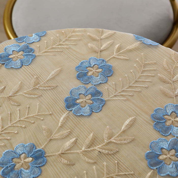 Exquisite Lace Floral Embroidered Dining Table Cover