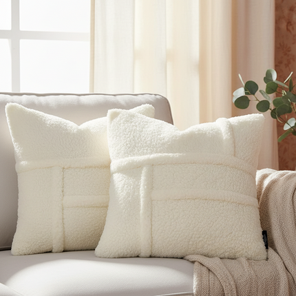 Lamb Wool Double-sided Cushion Cover