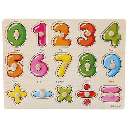 Interactive Montessori Wooden Puzzle Set - Fun Learning Toy for Early Childhood Development