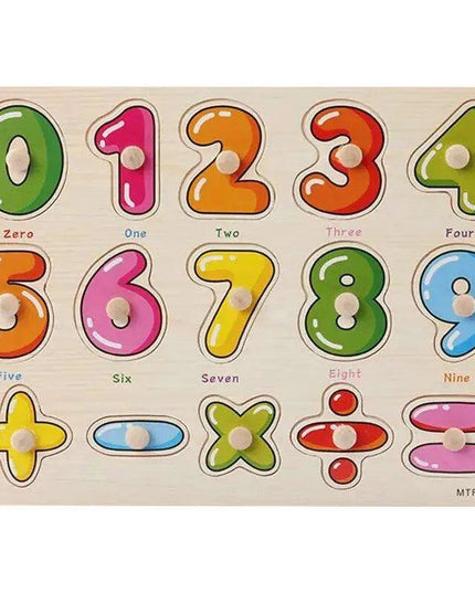 Interactive Montessori Wooden Puzzle Set - Fun Learning Toy for Early Childhood Development