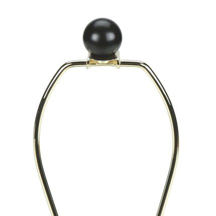 Room & Decor Modern 23"H Black Rattan Table Lamp with Ivory Shade