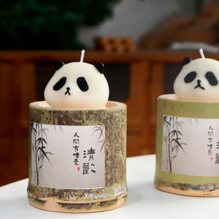 Panda Bamboo Candle Bamboo Pipe Aromatherapy
