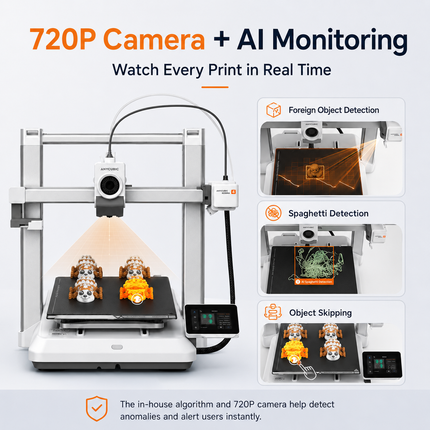 3D Printer — 600mm/s, FDM, Up to 4-Colour Printing