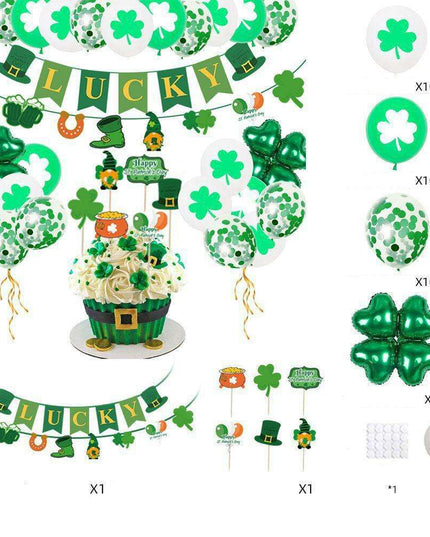 St. Patrick's Day Shamrock Balloon Decoration Set: Festive Party Essentials