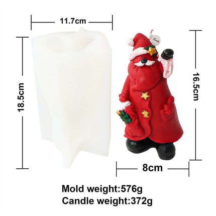 Magical Christmas Candle Making Kit with Santa-Themed Packaging & Scented Adornments