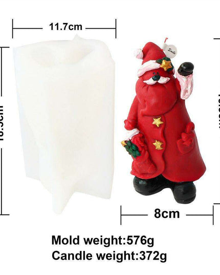 Magical Christmas Candle Making Kit with Santa-Themed Packaging & Scented Adornments