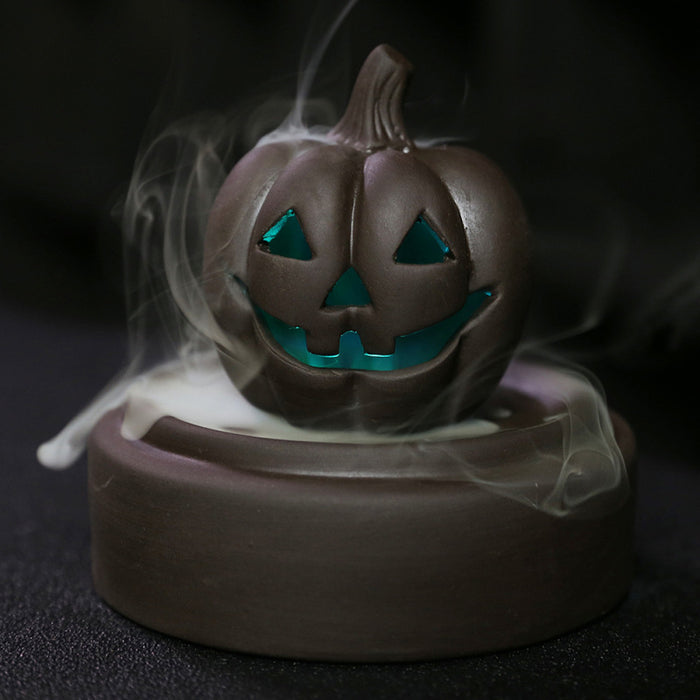 Enchanting Halloween Pumpkin Backflow Incense Burner