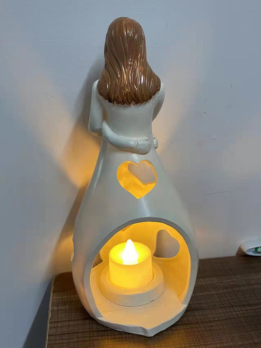 Warm Resin Statue Candle Holder for Mother's Day