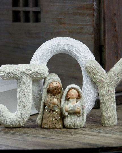 Elegant European LOVE/FAMILY Resin Decor - Charming Home Accents and Meaningful Gifts
