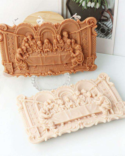 Exquisite Last Supper Candle Silicone Mold Set for Artistic Creations