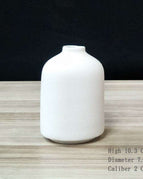Small Round Bottle White