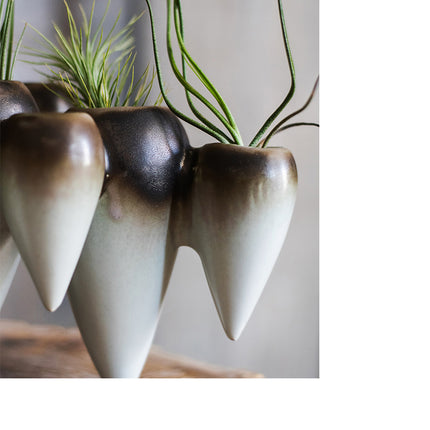 Suspended Ceramic Vase For Hydroponic Decoration Countertop Vase