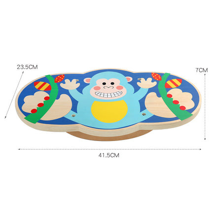 Wooden Balance Board For Children Educational Indoor Toy 42x24x3.5 Cm